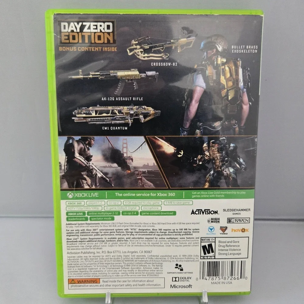Call of Duty Advanced Warfare Day Zero Edition - Xbox 360 - CIB Tested & Working - Picture 10 of 11